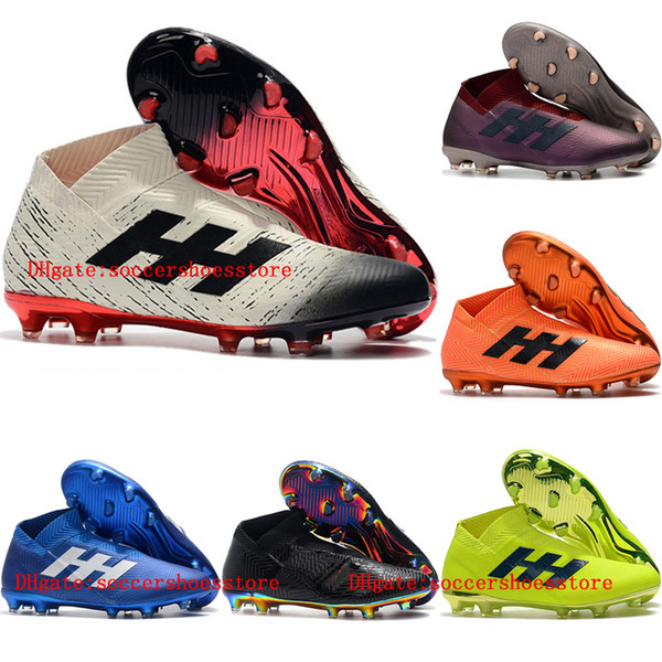 2019 cheap mens soccer shoes Nemeziz 19+ FG high ankle soccer cleats Nemeziz messi 19 football boots outdoor scarpe da calcio