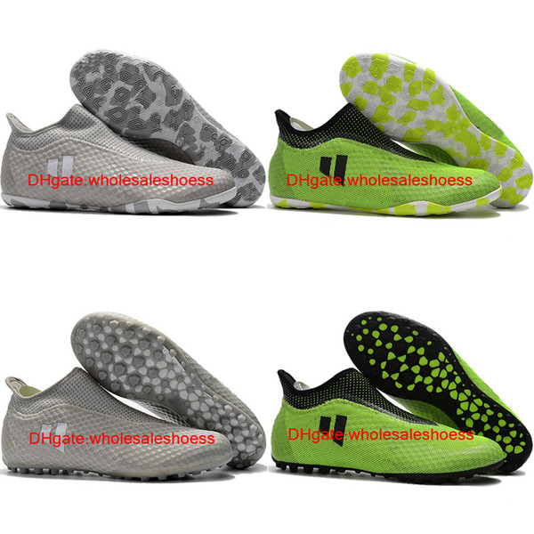 2018 mens original soccer shoes turf X Tango 17 Purespeed TF IC indoor soccer cleats botas de futbol new football boots predator futsal kids