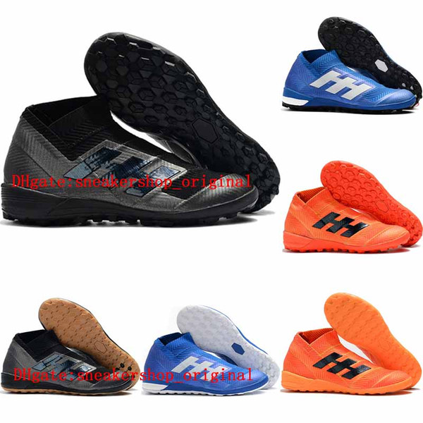 2019 mens soccer shoes Nemeziz Tango 18+ TF IC IN soccer cleats Tango 18 indoor football boots cheap botas de futbol