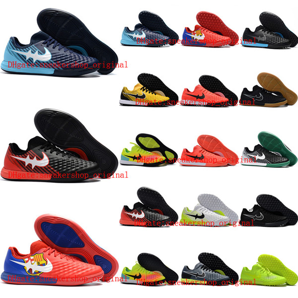 2018 original mens soccer cleats MagistaX Finale II TF indoor soccer shoes magista obra turf football boots botas de futbol size 39 - 46 kid