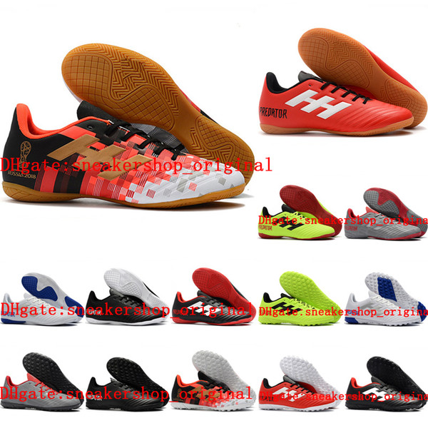 2018 new arrival mens soccer cleats low ankle Predator Tango 18.4 TF indoor soccer shoes IC football boots messi Tacos de futbol orange