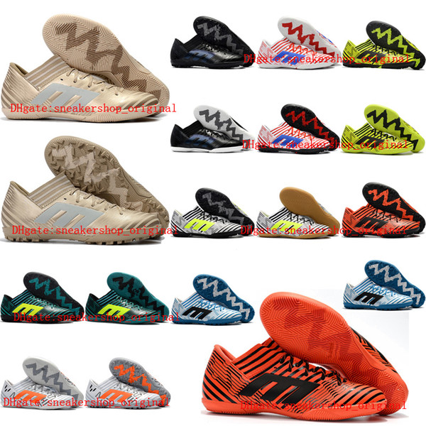 2018 originals soccer cleats Nemeziz Tango 17.3 IC TF mens chaussures de football boots indoor soccer shoes Nemeziz 17 botas de futbol Red