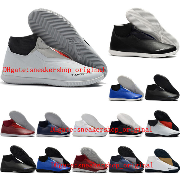 2019 mens soccer shoes Phantom Vison Academy DF IC TF soccer cleats indoor football boots Tacos de futbol