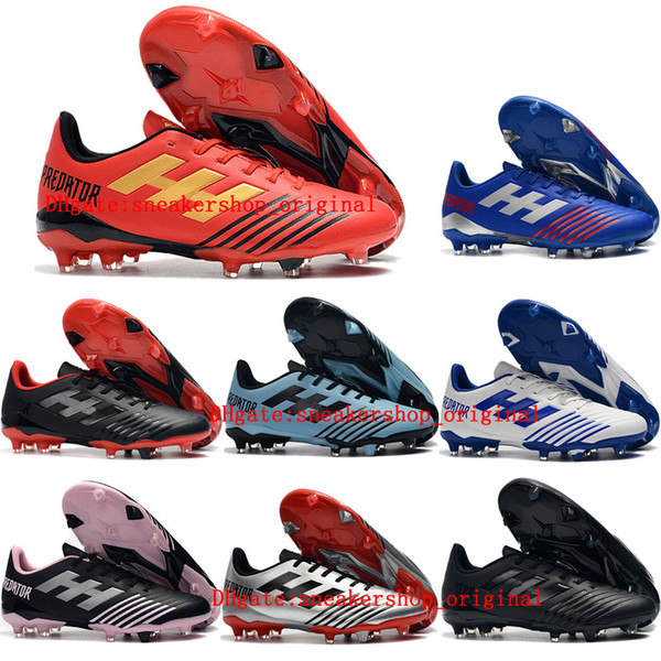 2019 mens soccer shoes Predator 18 19.4 FG soccer cleats Predator 19 football boots scarpe da calcio