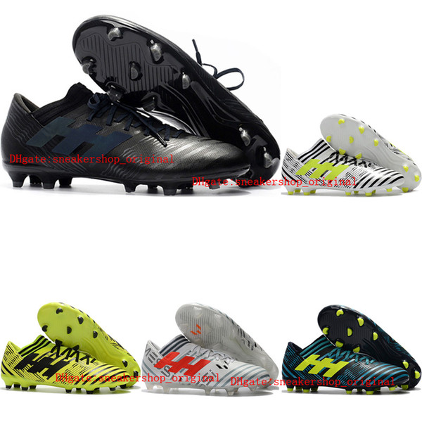 2018 original soccer cleats purecontrol Nemeziz Messi 17.1 FG botas de futbol mens soccer shoes Tango cheap football boots Nemeziz 17 Grey