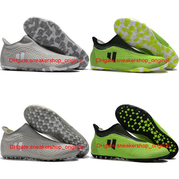 2018 mens original soccer shoes turf X Tango 17 Purespeed TF IC indoor soccer cleats botas de futbol new football boots predator futsal Hot