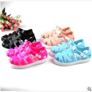 Summer Kids PVC Beach Sandals Girl's Soft Comfortable Cover Gladiator Clogs Light Breathable Shoes Cheap Popular Beach Sandals Discount