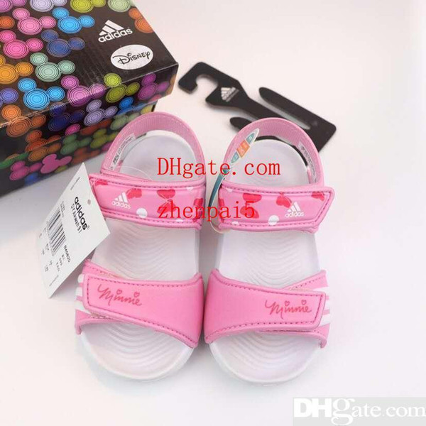 Kid sandal for boy black colors little girl princess purple summer beach shoes Eu 24-35 child girl pink sandal slipper