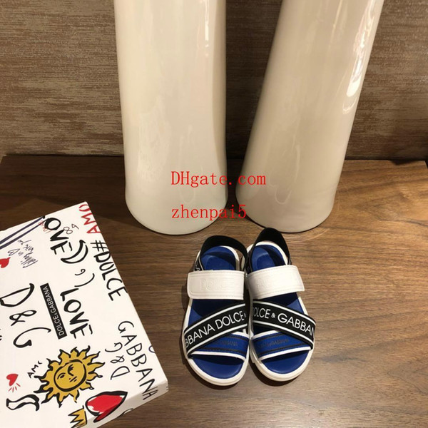 New kids shoes girl boys Beach shoes Roman style trainers chaussures enfants Sandals Girls Sandal baby shoes d-g1