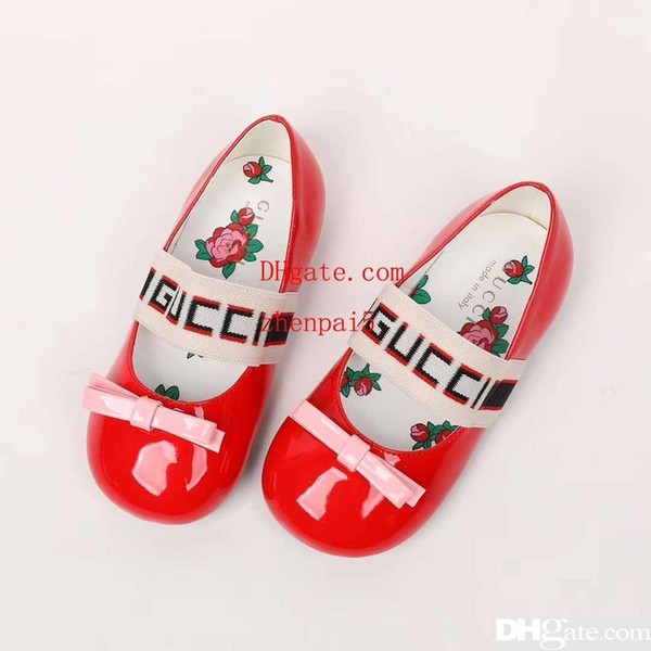 Girl shoe fashion G letter deigner princess pink athletic shoes for girl child girl black sandals EU 26-35 SEND WITH BOX