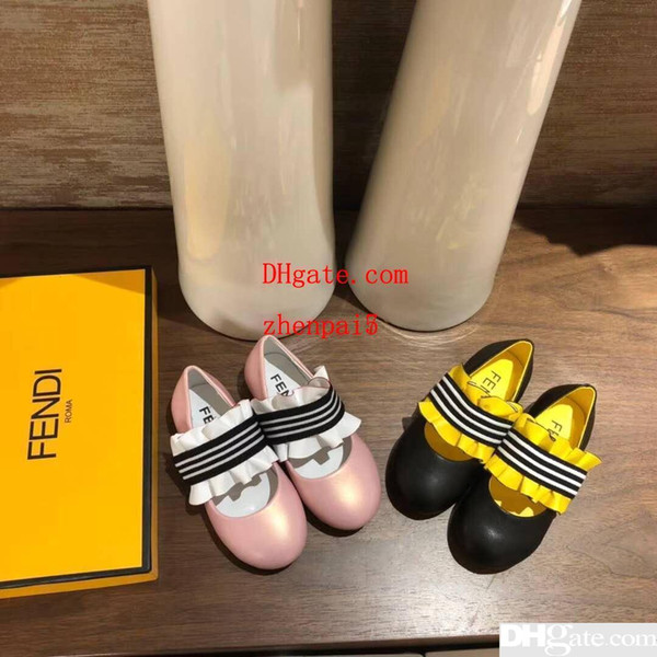 Yellow Pink girl wed shoes fashion girl designer shoe sneakers Eu 26-35 child girl princess shoe