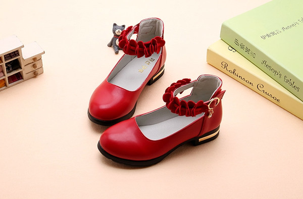 2018 autumn new Korean children's shoes princess girls small shoes baby students soft shoes fashion wild