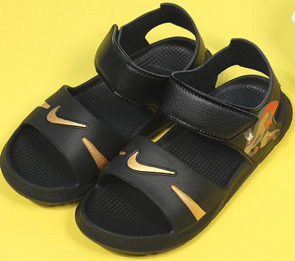 2019 Children Kids Boys Sandals For Girls Leather Ventilation Children's Shoes Brand Sneakers Girl Children Tide Fashion free shipping