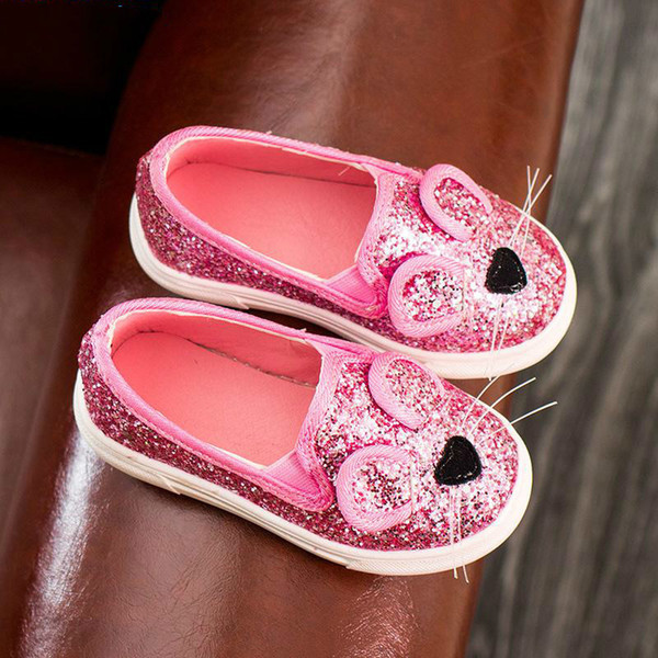 Summer Fashion Baby Cartoon Sequins Casual Shoes Children Shoes Spring Brand Sneaker Brand Children Shine