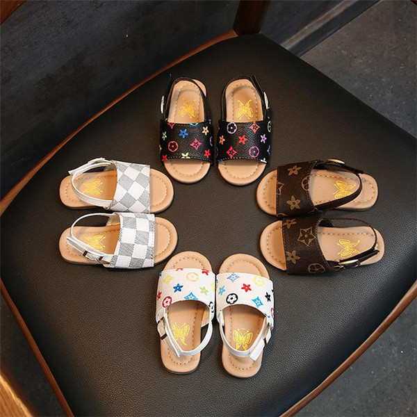 New Summer Boys and girls sandals baby kids shoes 4 styles toddler slippers soft bottom children shoes kids designer shoes JY458