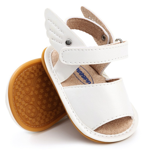 WEIXINBUY Summer Baby Sandal Boys Girls Shoes Solid Wing Shoes Newborn Infant Toddler Soft Rubber Sole Beach Prewalkers M
