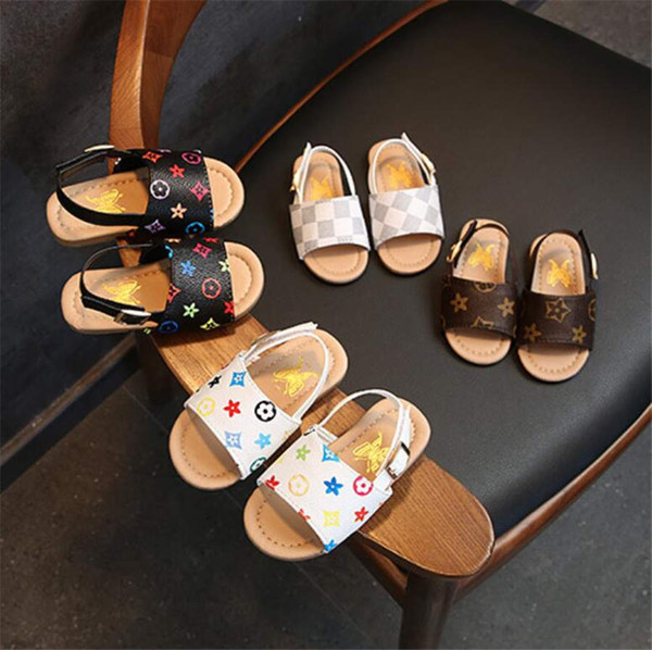 Summer girls princess shoes Designer sandals male baby non-slip soft bottom toddler shoes 1-3 years old children's beach shoes