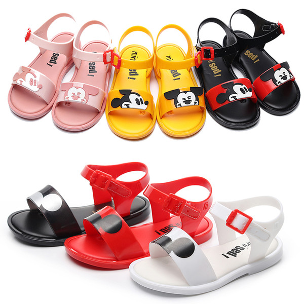 Girls Sandals 2019 New Girls Children's Shoes Beach Shoes Jelly Non-Slip Soles Students Children Sandals