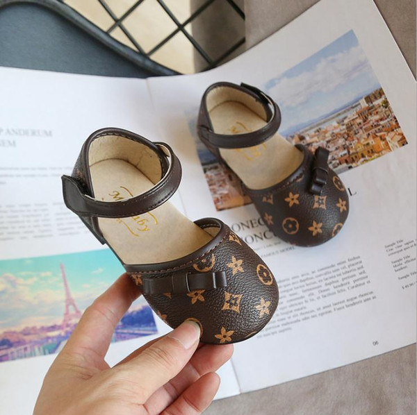 Kids Baby Moccasins Baby Girl Child Shoes PU Leather Princess Crib Shoes Girl Shoes