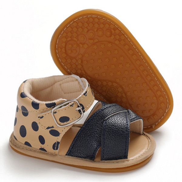 Baby Shoes Girls Sandals Summer Hollow Breathable Infant Sandals Anti-Slip PU Baby Shoes Toddler Soft Soled