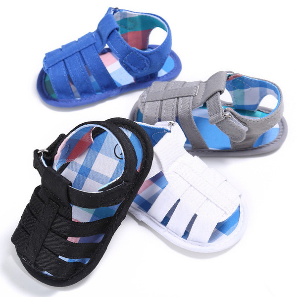 Baby Boys Summer Sandals Infant Soft Shoes Newborn Non-slip soft bottom shoes first walkers 0-18 Months