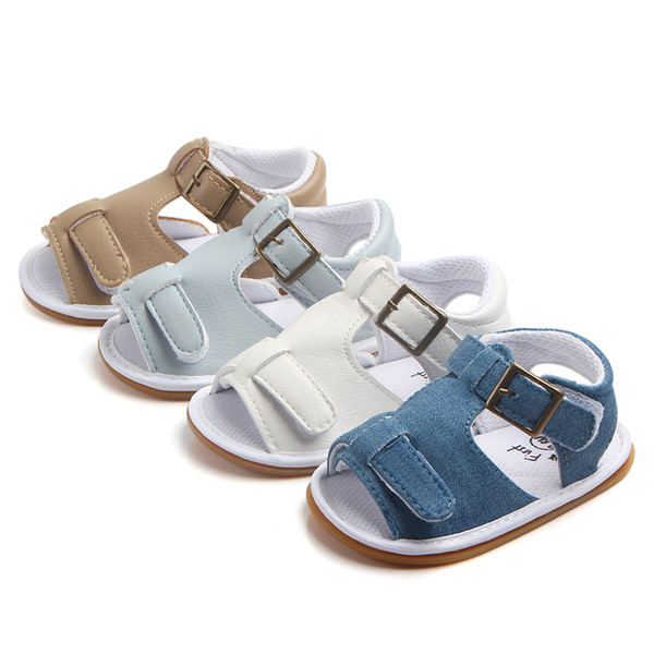 2019 Brand Infant Baby Boys Sandals Leather Soft Sole Summer Boys Shoes Prewalker 0-18M