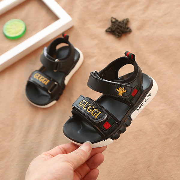 kids designers shoes Sandals boys Girls sandal kids Beach Shoes Fashion infant Air soft-soled Shoes eru size 21-35 2 Color