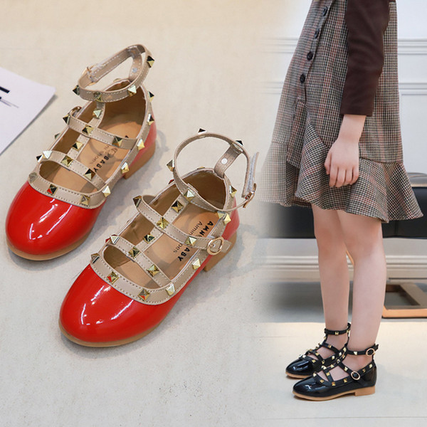 Hot sale Girls Dress Shoes Kids Leather Children Footwear Fashion Casual Princess Dress Shoes Children Girl Shoes