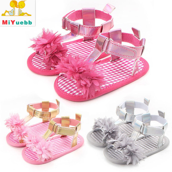 New 1 Pair Children Soft Bottom Lattice Casual Shoes Anti-skid Baby Shoes 3 Size 3 Color Baby Prewalking Shoe
