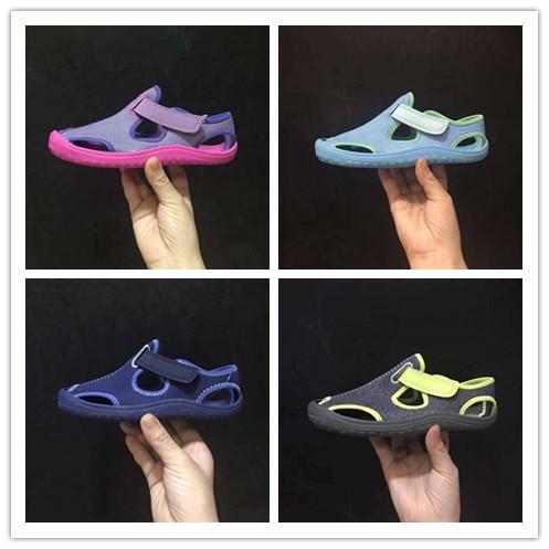 4 colors 2018 new hot sale sandals girls boys fashionable high quality flip flop sandals size eur22-35 free shipping
