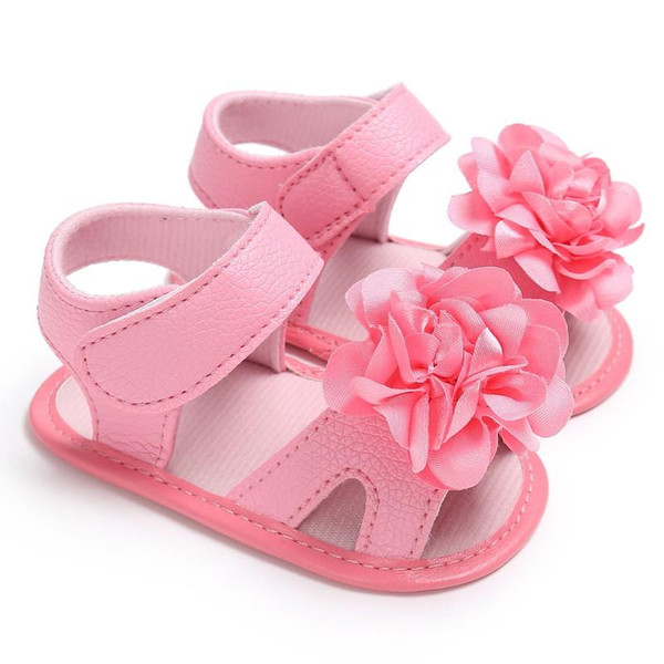 Summer Sweet Baby Girls Princess Style Cute Flower Crib Infant Toddler Soft Soled Shoes Sandal