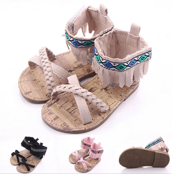 Baby Summer Shoes Infants Outdoor Crib First Walkers Hard Sole Antislip Toddlers Princess Shoes
