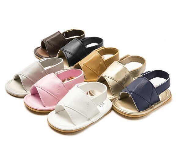 Summer sandals baby shoes toddler shoes soft rubber soles slip breathable rubber soles 8 colors factory supply