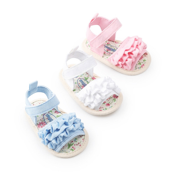 Flower Baby Sandals Soft Sole Cotton Sandals Anti-slip Newborn Sneaker Baby Girl Shoes Summer Toddler Shoes 3 Colors YW3370Q