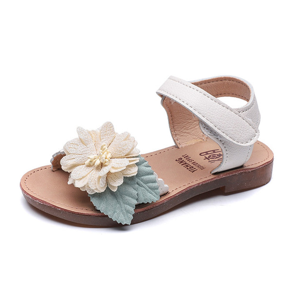 Baby Girl Fashion Princess Fish Head Sandals Girls Beach Sandals Summer New Kids Flat Shoes Size 21-30