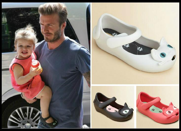 Wholesale-2015 New Kids Cute Cartoon Cat Sandals Girls&Boys Slip Resistant Rubber Sandalias Shoes Sapato Infantil Menina Chaussure Fille