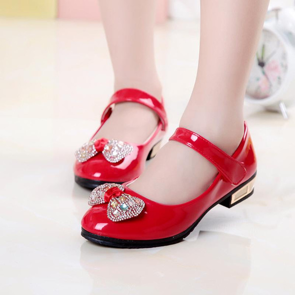 Children Princess Shoes Girls Sequins Wedding Party Kids Baby Enfants Hot Shoes for Girls School Dance #C