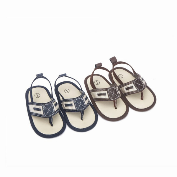 2019 Summer New Baby Sandals Herringbone Indoor Sandals Soft Breathable Bottom Non-slip Baby Shoes