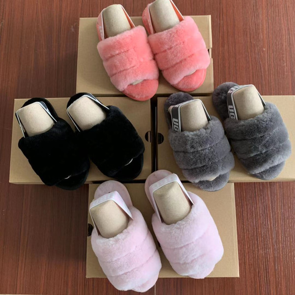 Brand Kids' Fluff Yeah Slide Kids Designer Shoes Girls Sandal Fur Slide Slippers Children's Sandals Furry Slippers Slipper Hausschuhe Slides