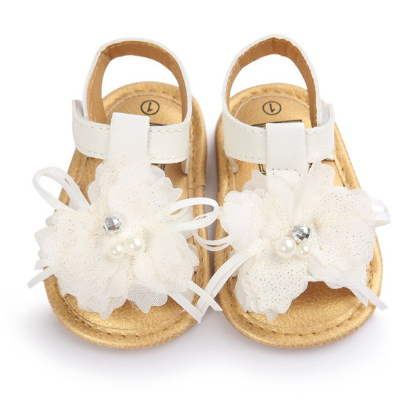 Summer Baby Sandals Shoes Toddlers Infant Baby Flower Shoes PU Leather Sandals Newborn Summer Footwear Infant