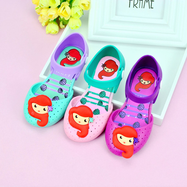 Melissa jelly shoes mermaid Korean version of the lovely princess shoes wholesale, summer new girl sandals DHL