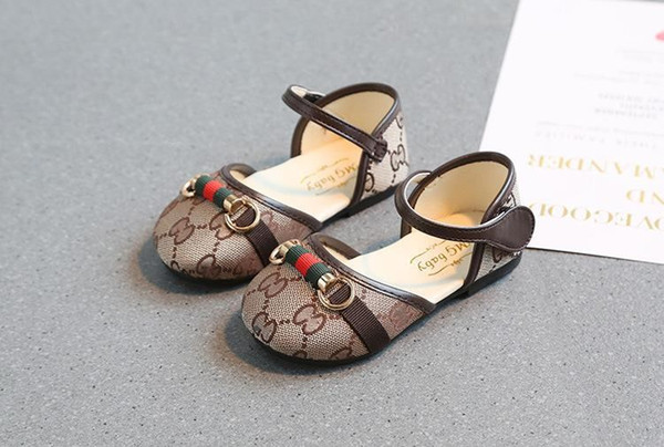 Letter G children's shoes children's sandals 2018 new summer princess shoes Korean sandals hot sale beach shoes coco