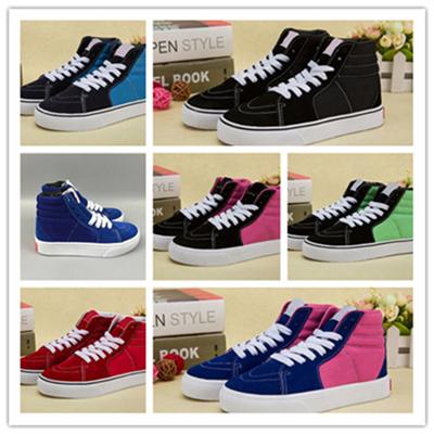 Girls autumn shoes 2019 new casual breathable children's shoes men's white shoes boys wild board tideHigh help fur magic buckle outdoor 22-3