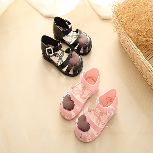 New Children Girl Summer Mini Melissa Jelly Shoes Flower Flat Hollow Beach Baby Shoes Kid's Sandals