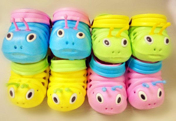 Summer Baby Shoes Kids EVA Cartoon Caterpillars Sandals Breathable Garden Shoe Baby Boy Girl Beach Wear Slippers