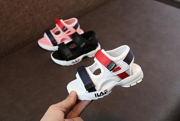 New 2019 Design Kids Shoes Toddler Summer Sandal Children Sneakers Soft breathable Comfortable Baby Boys Girls Kid Beach Shoes
