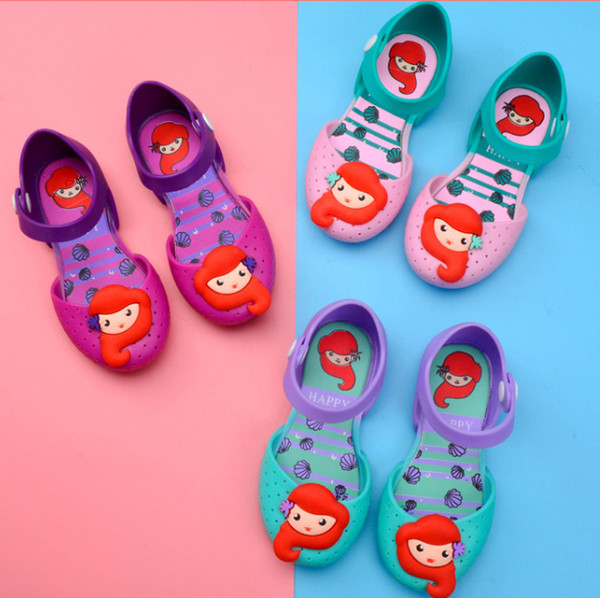 Girl Melissa jelly shoes 3 Color Summer new mermaid Korean version of the lovely princess shoes girl sandals LC924