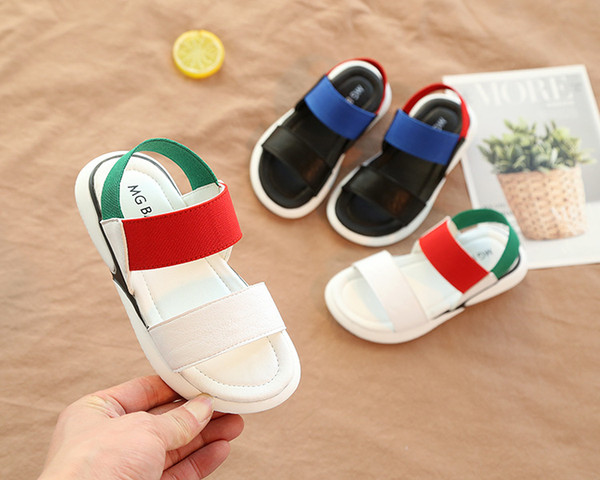 2018 baby boys girls new summer ribbon children's shoes boys and girls fashion sandals sports open toe baby sandals and sli coco