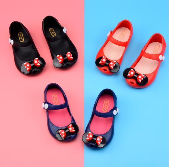Best selling summer girls sandals Mickey children s shoes PVC beach shoes Melissa girls jelly shoes 24-32cm