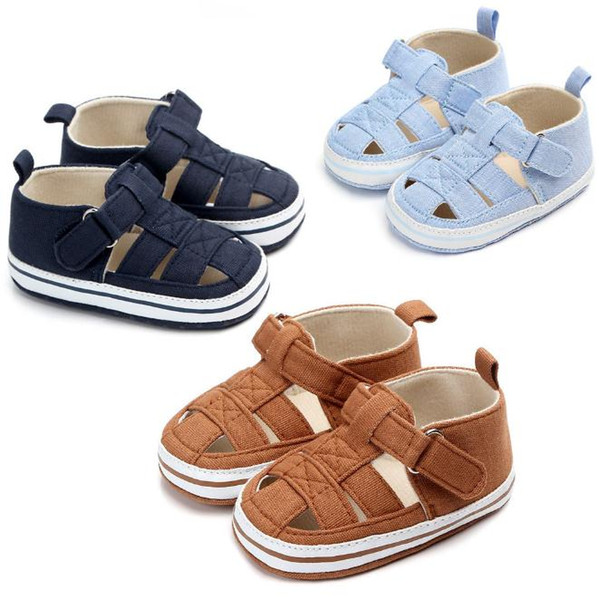 Summer Baby Boys Girls Shoes Soft Sole Crib Shoes First Walkers Shoes Prewalkers For 0-18M